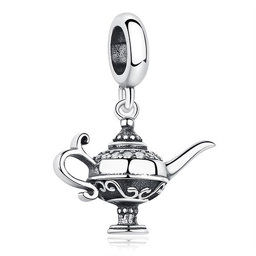 ELESHE Original 925 Sterling Silver Charms Fit Pandora Charm Bracelets Fashion Jewelry DIY I LOVE READING Book Charm Beads