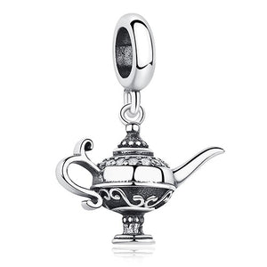 ELESHE Original 925 Sterling Silver Charms Fit Pandora Charm Bracelets Fashion Jewelry DIY I LOVE READING Book Charm Beads