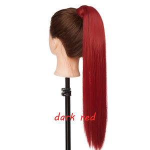 s-noilite 23 "Longs Bouclés Clip Dans La Queue De Cheveux