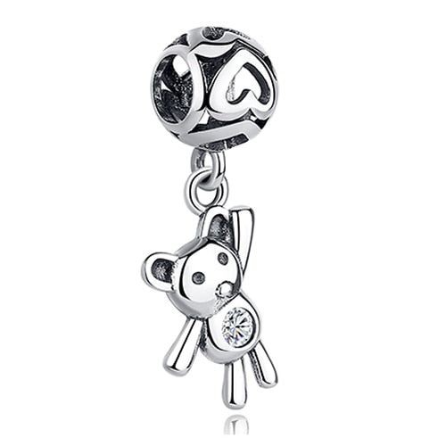 ELESHE Original 925 Sterling Silver Charms Fit Pandora Charm Bracelets Fashion Jewelry DIY I LOVE READING Book Charm Beads