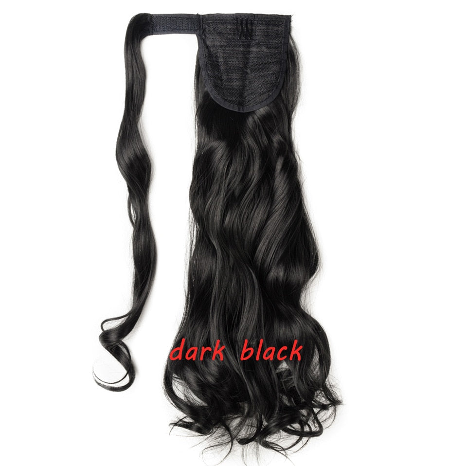 s-noilite 23 "Longs Bouclés Clip Dans La Queue De Cheveux