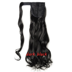 s-noilite 23 "Longs Bouclés Clip Dans La Queue De Cheveux
