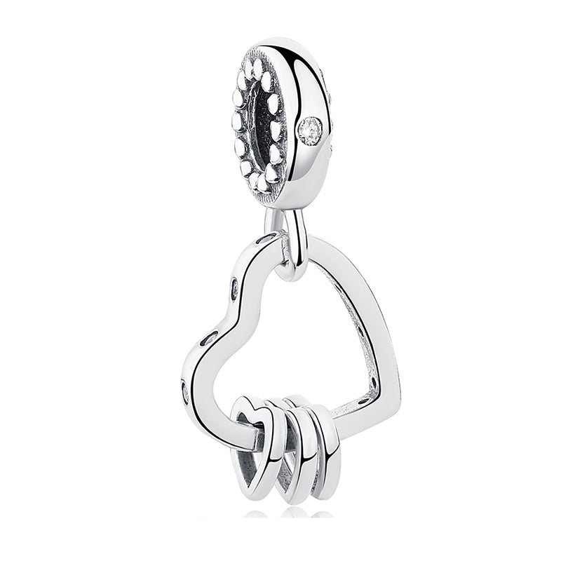 ELESHE Original 925 Sterling Silver Charms Fit Pandora Charm Bracelets Fashion Jewelry DIY I LOVE READING Book Charm Beads