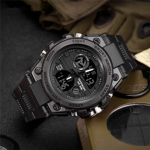 New SANDA 739 Sports Men's Watches Top Brand Luxury Military Quartz Digital Watch Men Waterproof S Shock Clock relogio masculino