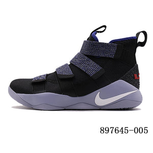 Original Authentic Nike LEBRON SOLDIER 11 Men Basketball Shoes Medium Cut Sports outdoor Sneakers 2018 New Arrival 897647-004