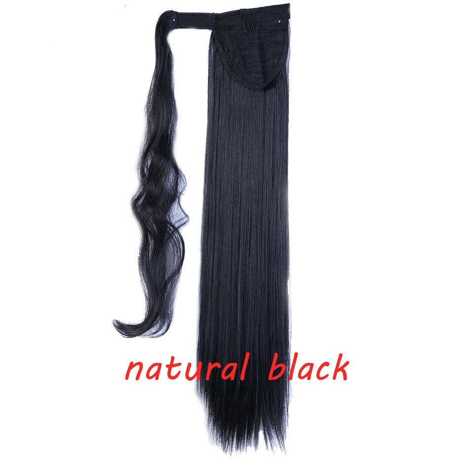 s-noilite 23 "Longs Bouclés Clip Dans La Queue De Cheveux