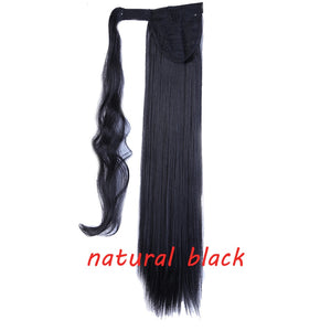 s-noilite 23 "Longs Bouclés Clip Dans La Queue De Cheveux