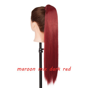 s-noilite 23 "Longs Bouclés Clip Dans La Queue De Cheveux