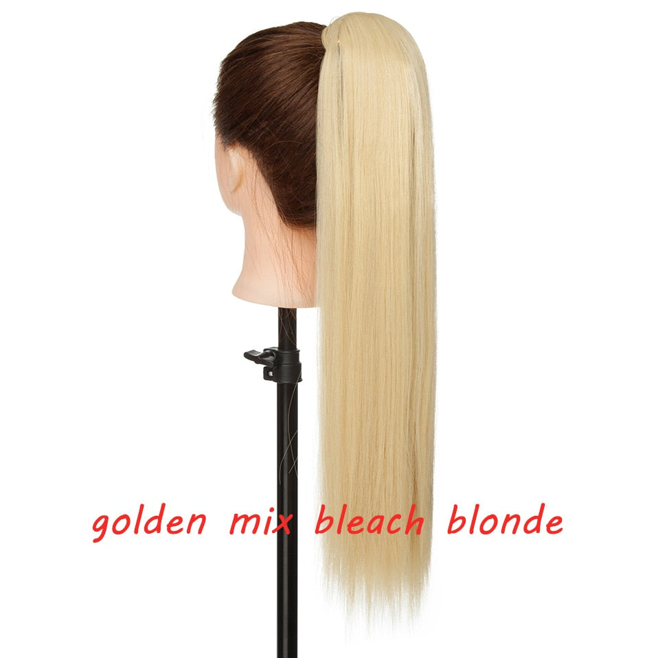 s-noilite 23 "Longs Bouclés Clip Dans La Queue De Cheveux