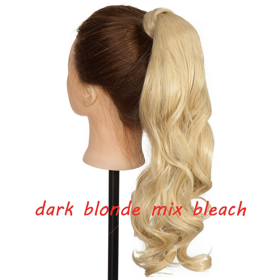 s-noilite 23 "Longs Bouclés Clip Dans La Queue De Cheveux