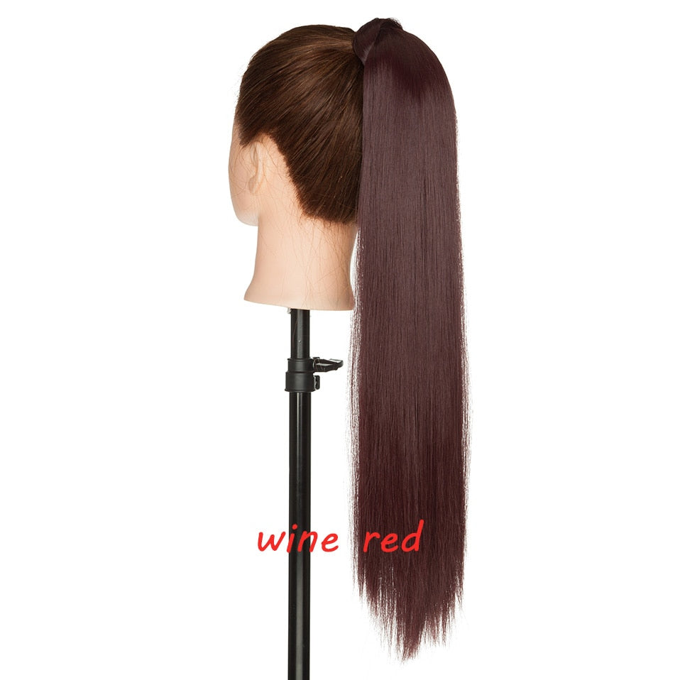 s-noilite 23 "Longs Bouclés Clip Dans La Queue De Cheveux