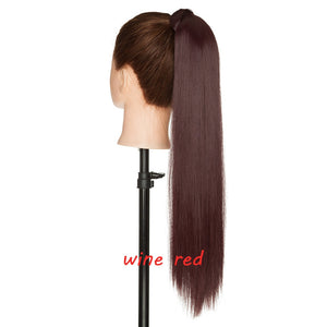 s-noilite 23 "Longs Bouclés Clip Dans La Queue De Cheveux