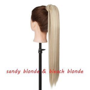 s-noilite 23 "Longs Bouclés Clip Dans La Queue De Cheveux