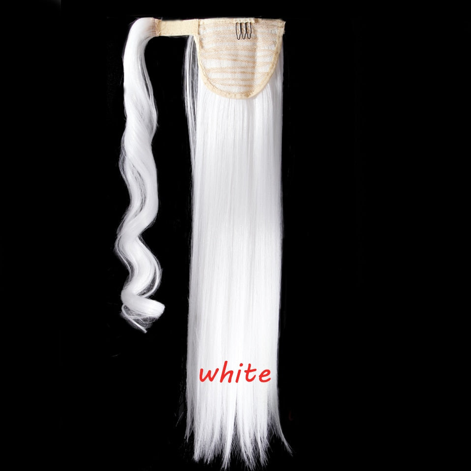 s-noilite 23 "Longs Bouclés Clip Dans La Queue De Cheveux