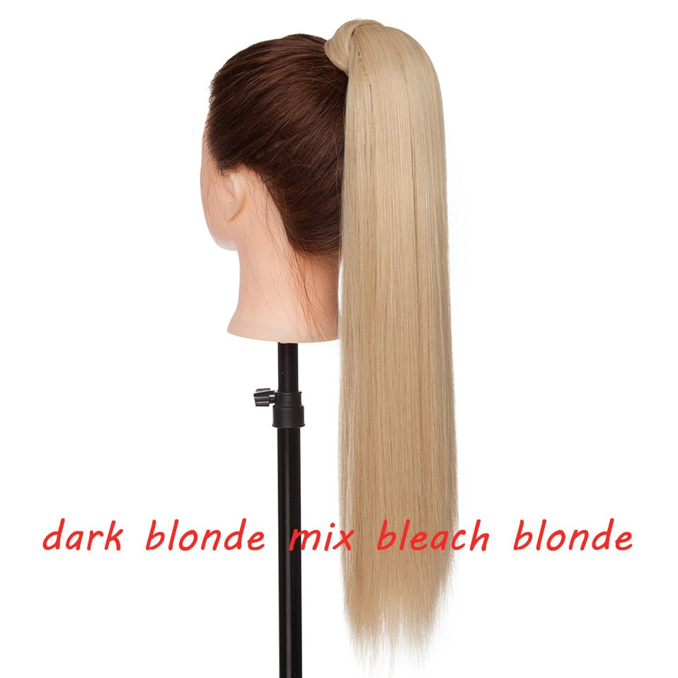 s-noilite 23 "Longs Bouclés Clip Dans La Queue De Cheveux