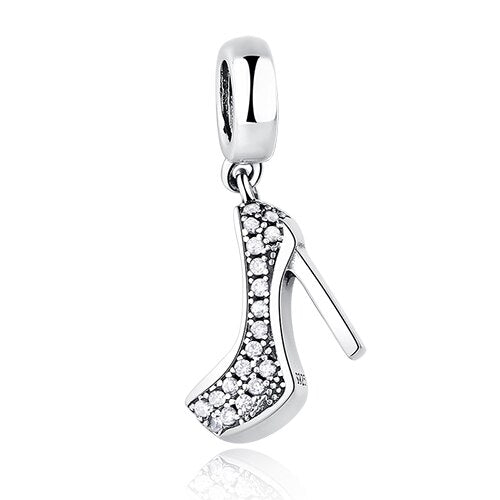 ELESHE Original 925 Sterling Silver Charms Fit Pandora Charm Bracelets Fashion Jewelry DIY I LOVE READING Book Charm Beads