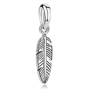 ELESHE Original 925 Sterling Silver Charms Fit Pandora Charm Bracelets Fashion Jewelry DIY I LOVE READING Book Charm Beads