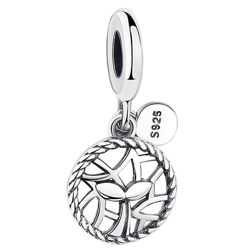 ELESHE Original 925 Sterling Silver Charms Fit Pandora Charm Bracelets Fashion Jewelry DIY I LOVE READING Book Charm Beads