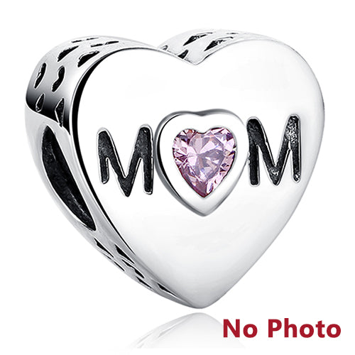 ELESHE Romantic Custom Photo Heart Charms fit Original Pandora Bracelet 925 Sterling Silver Beads DIY Original Jewelry Making