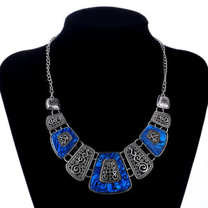 Bohemia Ethnic Necklace & Pendant Multi Layer Beads Jewelry Vintage Statement Long Necklace Women Handmade Acrylic Jewelry