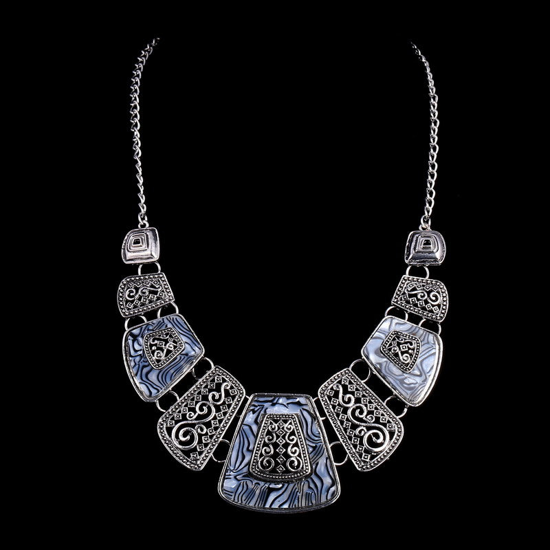 Bohemia Ethnic Necklace & Pendant Multi Layer Beads Jewelry Vintage Statement Long Necklace Women Handmade Acrylic Jewelry