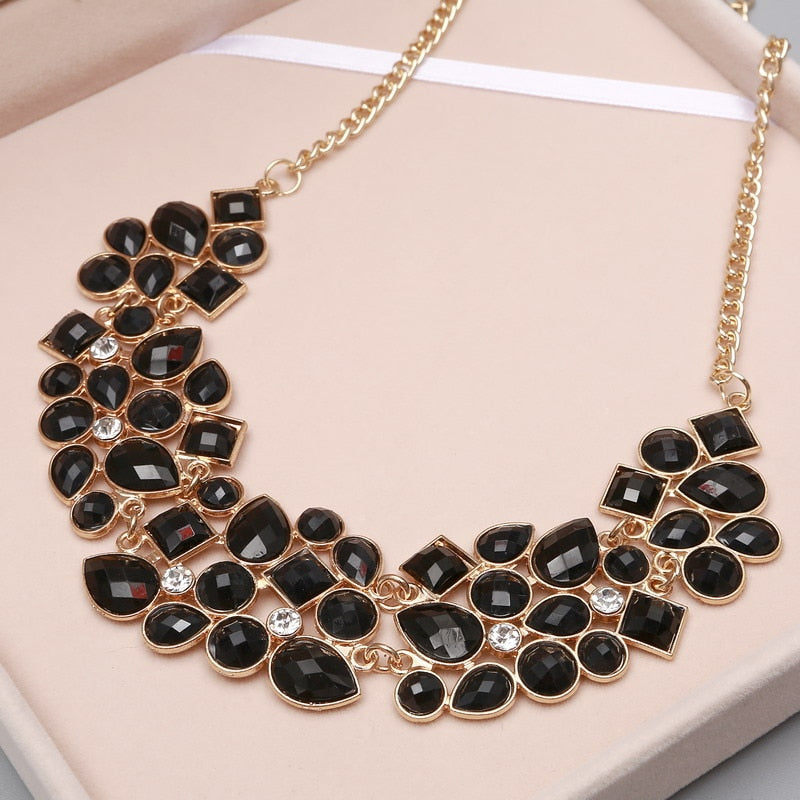 Bohemia Ethnic Necklace & Pendant Multi Layer Beads Jewelry Vintage Statement Long Necklace Women Handmade Acrylic Jewelry