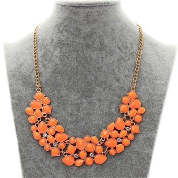 Bohemia Ethnic Necklace & Pendant Multi Layer Beads Jewelry Vintage Statement Long Necklace Women Handmade Acrylic Jewelry