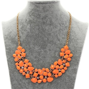 Bohemia Ethnic Necklace & Pendant Multi Layer Beads Jewelry Vintage Statement Long Necklace Women Handmade Acrylic Jewelry