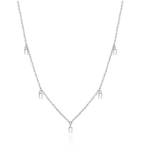 ELESHE 2019 New Luxury Fashion Round Coin Choker Necklace for Women 925 Sterling Silver Chain Necklace Collier Femme