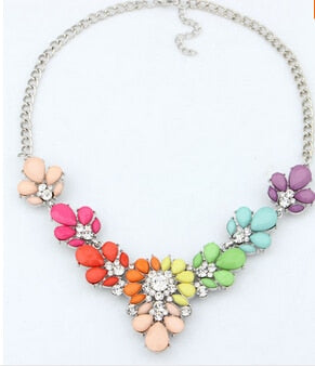 Bohemia Ethnic Necklace & Pendant Multi Layer Beads Jewelry Vintage Statement Long Necklace Women Handmade Acrylic Jewelry
