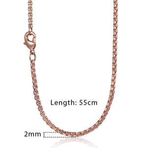 Zodiac Sign 12 Constellation Pendant Necklace for Women Men 585 Rose Gold Womens Necklace Mens Chain Gift Fashion Jewelry GPM21