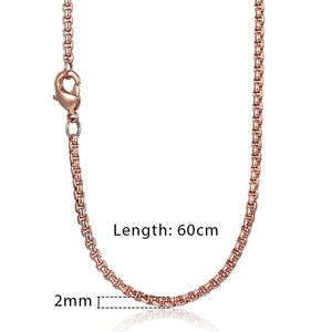 Zodiac Sign 12 Constellation Pendant Necklace for Women Men 585 Rose Gold Womens Necklace Mens Chain Gift Fashion Jewelry GPM21