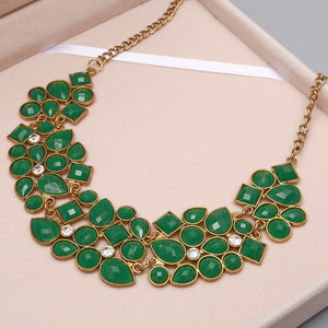 Bohemia Ethnic Necklace & Pendant Multi Layer Beads Jewelry Vintage Statement Long Necklace Women Handmade Acrylic Jewelry
