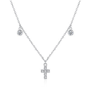 ELESHE 2019 New Luxury Fashion Round Coin Choker Necklace for Women 925 Sterling Silver Chain Necklace Collier Femme
