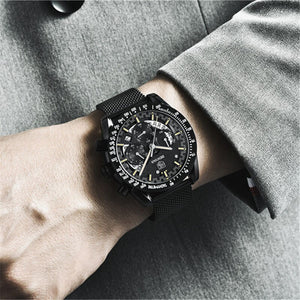 BENYAR 2019 new Quartz luxury waterproof military chronograph Sport casual fashion brand men watch stainless steel Reloj Hombre