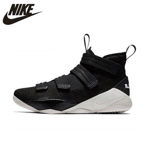 Original Authentic Nike LEBRON SOLDIER 11 Men Basketball Shoes Medium Cut Sports outdoor Sneakers 2018 New Arrival 897647-004
