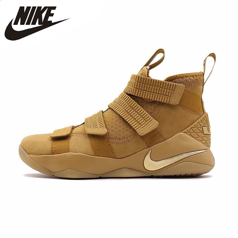 NIKE Original New Arrival Mens Basketball Sneakers LeBron Soldier Breathable Footwear Super Light Outdoor For Men 897647-700