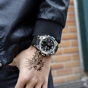 New SANDA 739 Sports Men's Watches Top Brand Luxury Military Quartz Digital Watch Men Waterproof S Shock Clock relogio masculino