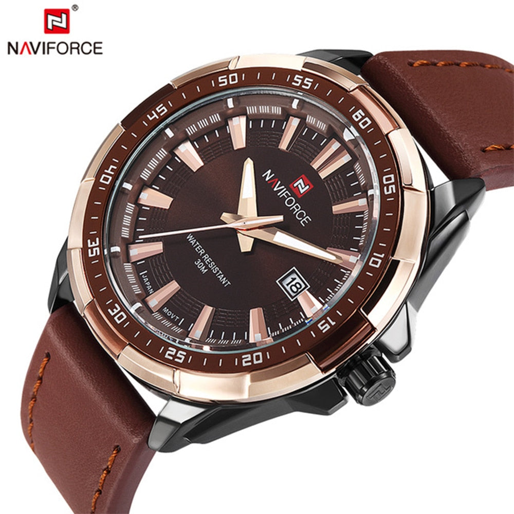 relogio masculino NAVIFORCE Brand Fashion Men's Watch Quartz Watch Men Waterproof Wrist watch Military Clock 9056 dropshipping