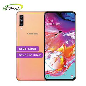 Samsung Galaxy A70 Smartphone 6.7 " Water Drop Screen 6GB/8GB 128GB 25W Fast Charger 32MP Front Camera 4500mAh 4G mobile phone
