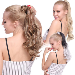 s-noilite 23 "Longs Bouclés Clip Dans La Queue De Cheveux