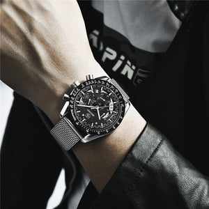BENYAR 2019 new Quartz luxury waterproof military chronograph Sport casual fashion brand men watch stainless steel Reloj Hombre
