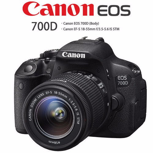 Canon 700D / Rebel T5i DSLR Digital Camera with 18-55mm Lens -18 MP  -Full HD 1080p Video -Vari-Angle Touchscreen (New)