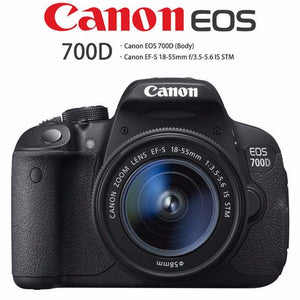 Canon 700D / Rebel T5i DSLR Digital Camera with 18-55mm Lens -18 MP  -Full HD 1080p Video -Vari-Angle Touchscreen (New)