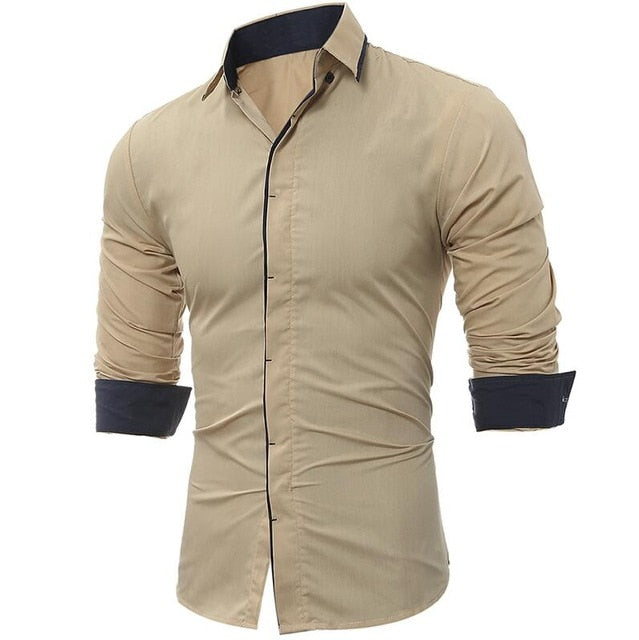 Men Shirt 2019 Spring Summer New 3D Print Patchwork Flower Shirt Fashion Trend Brand Clothing Slim Society Street Shirt Men