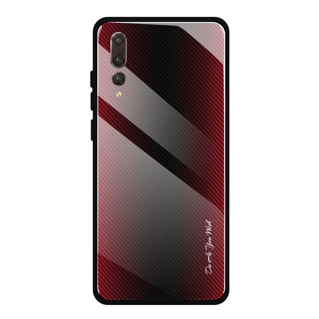Case For Huawei P20 P30 Pro Case Texture Gradient Glass Phone Cover For Huawei P20 Lite 2019 Nova 4E 3e 5i P30 Lite Phone Case