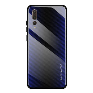 Case For Huawei P20 P30 Pro Case Texture Gradient Glass Phone Cover For Huawei P20 Lite 2019 Nova 4E 3e 5i P30 Lite Phone Case