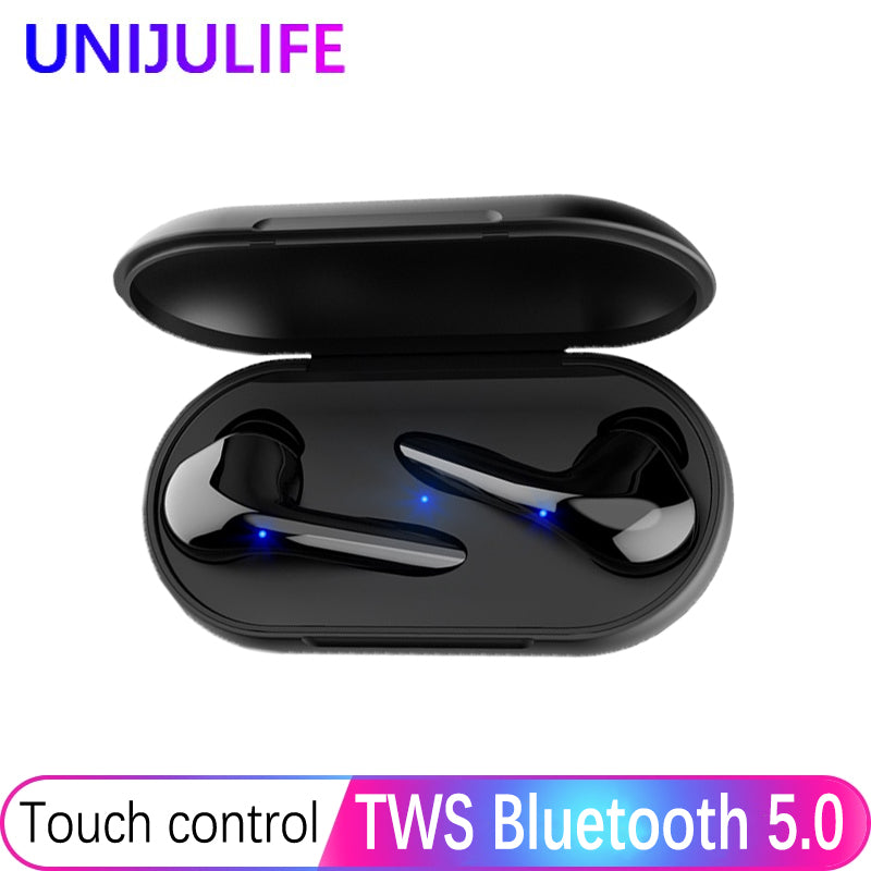 TWS Bluetooth Earphone 5.0 In-Ear Sport Headset True Wireless Earbuds IPX4 Waterproof Mini Earpiece 3D Stereo Sound For Huawei