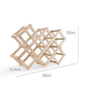 Foldable Wooden Red Wine Rack Beer Adjustable Household Wine Display Frame Kitchen Bar Wine Beer Display Shelf Home Decoration
