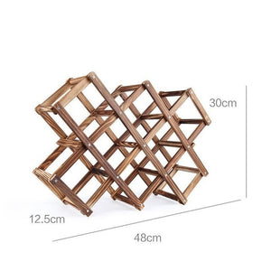 Foldable Wooden Red Wine Rack Beer Adjustable Household Wine Display Frame Kitchen Bar Wine Beer Display Shelf Home Decoration